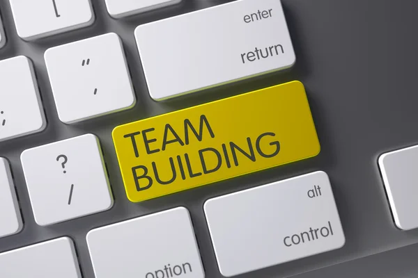 Team Building Key. 3D-illustratie. — Stockfoto