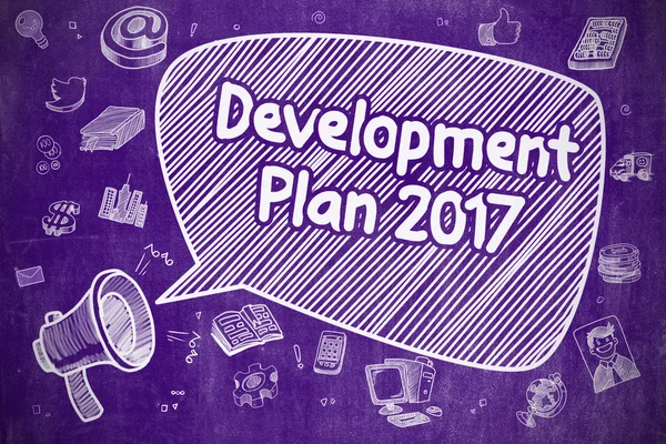 Plan de développement 2017 - Concept d'entreprise . — Photo