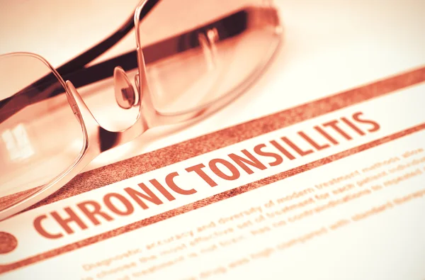 Chronic Tonsillitis. Medicine. 3D Illustration. — Stock Photo, Image