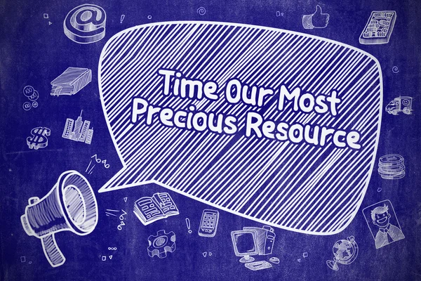 Time Our Most Precious Resource - Business Concept. — Stock Photo, Image