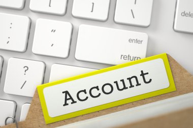 Hesaplı Dizin Kartı. 3d İllüstrasyon.