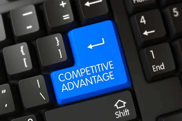 Competitive Advantage - Computer Button. 3D. — Stock Photo, Image