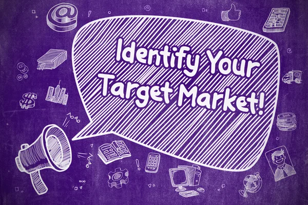 Identificeren van uw doelgroep markt - businessconcept. — Stockfoto