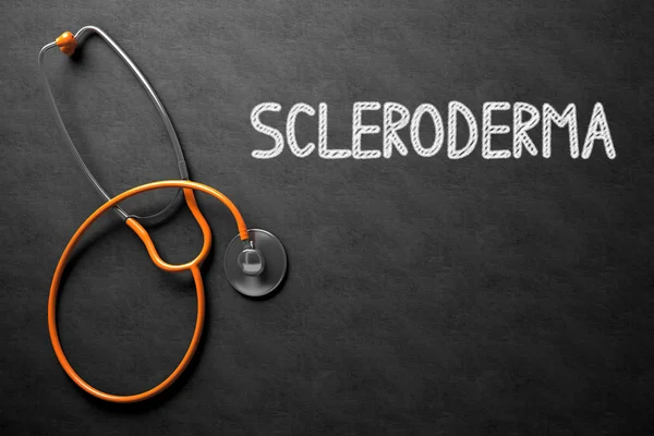 Scleroderma on Chalkboard. 3D Illustration. — Stock Photo, Image