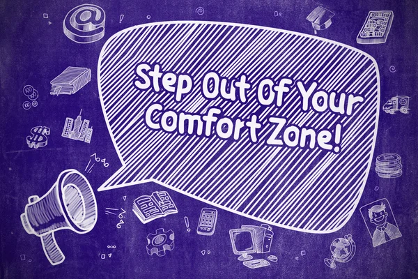 Stap uit je Comfort Zone - businessconcept. — Stockfoto