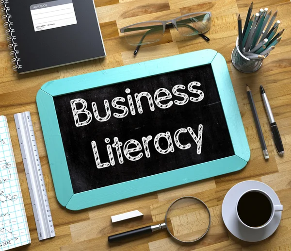Petit tableau avec Business Literacy Concept. 3D . — Photo