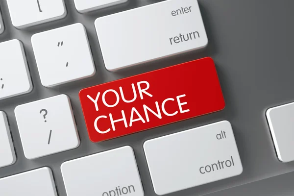 Your Chance Keypad. 3D. — Stock Fotó