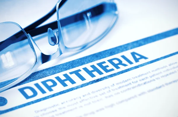 Diagnóstico - Difteria. Conceito Médico. Ilustração 3D . — Fotografia de Stock