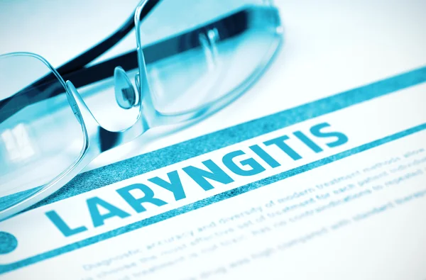 Diagnosis - Laryngitis. Medicine Concept. 3D Illustration. — Stock Photo, Image