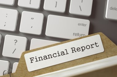 Finansal Rapor ile Kart Endeksi Arşiv Yer İşaretleri. 3d.
