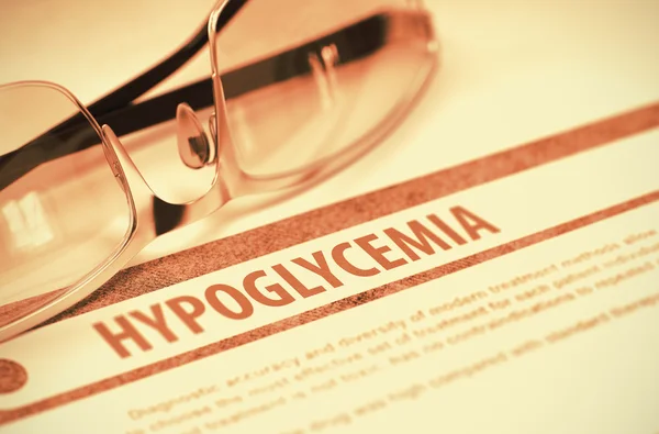 Diagnose-hypoglykemie. Geneeskunde concept. 3D-illustratie. — Stockfoto