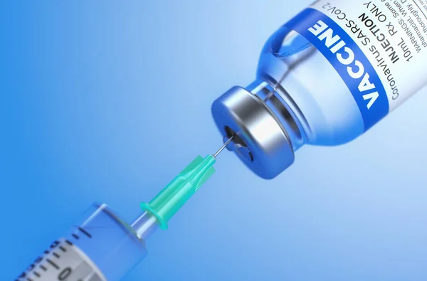 Vaccine COVID-19 Medical Ampoule. — Stock Photo, Image