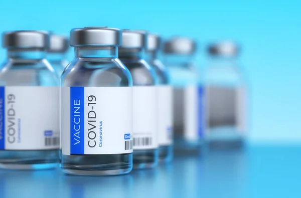 Vaccine COVID-19 Medical Ampoule. — Stock Photo, Image