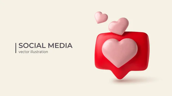 Ikonen för anmälningar i sociala medier. — Stock vektor