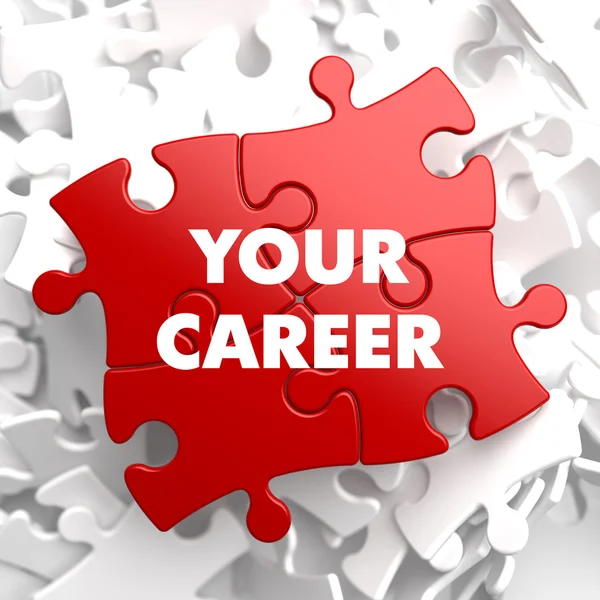 Your Career on Red Puzzle. — Stock Photo, Image