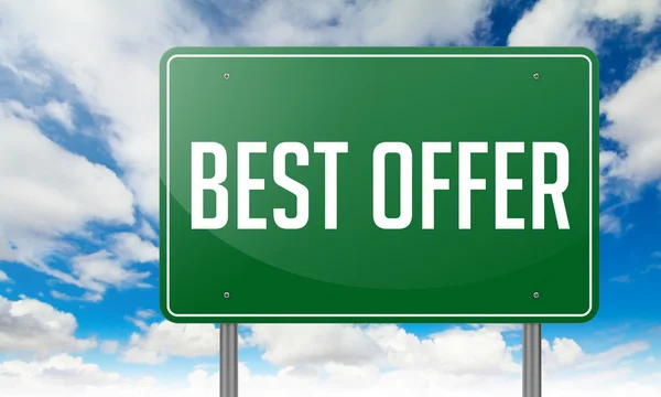 Best Offer on Green Highway Signpost.