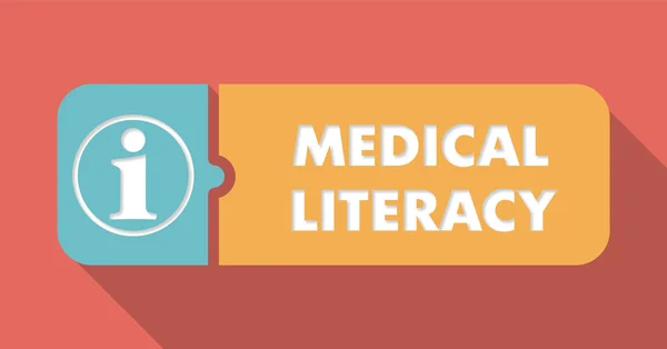 Medical Literacy Concept in Flat Design. — Stock Photo, Image