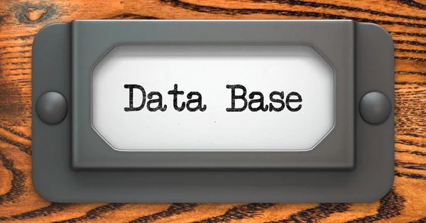Basis Data: Konsep pada Label Holder . — Stok Foto