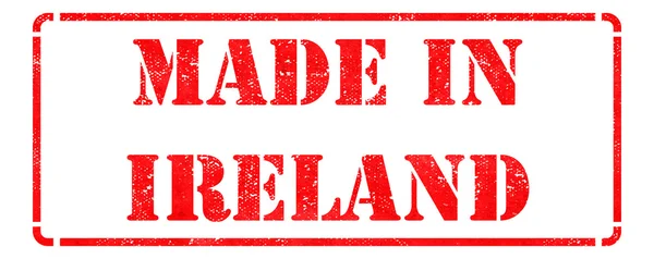 Made in Ireland su francobolli rossi . — Foto Stock