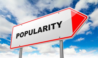 Kırmızı yol işaret popülerliğine.