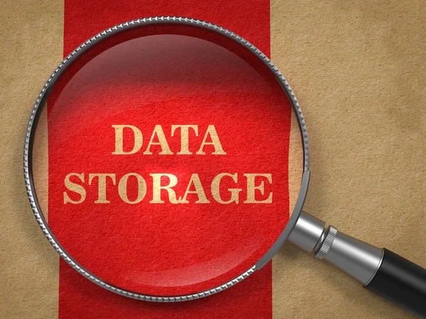 Data Storage through Magnifying. — Stock Photo, Image