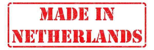 Made in Netherlands - Red Rubber Stamp. — Stock Photo, Image