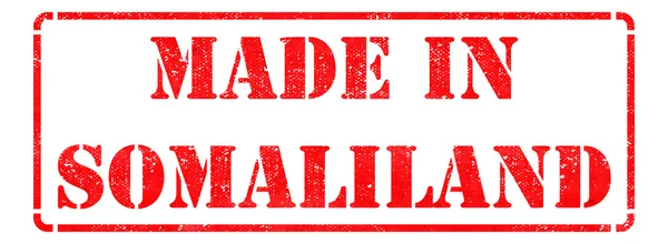 Prodotto in Somaliland su francobollo Rosso . — Foto Stock