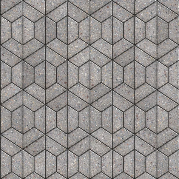 Openwork Gray Pavement Slabs. — Stock Photo, Image