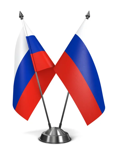 Росія - мініатюрні прапори. — стокове фото