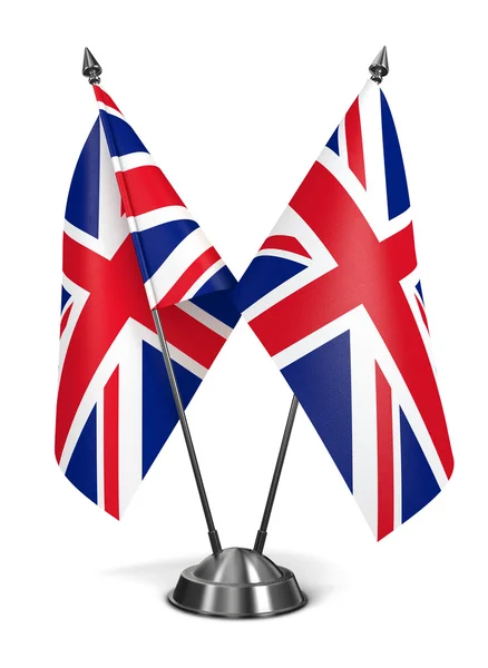 Marea Britanie - steaguri miniaturale . — Fotografie, imagine de stoc