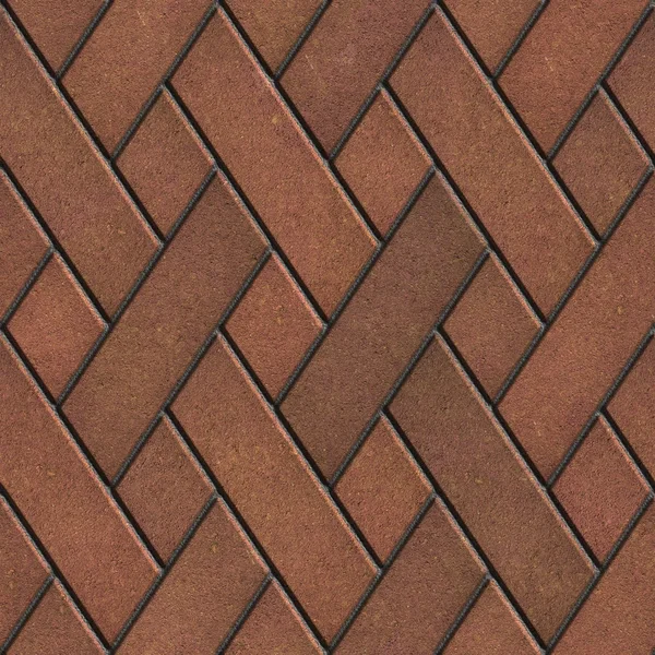 Brown Pavement, Seamless Tileable Texture. — Stock Photo, Image