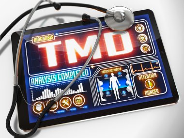 TMD tanı tıbbi Tablet görüntüleme.