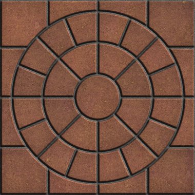 Kahverengi tuğla döşeme. Sorunsuz doku.