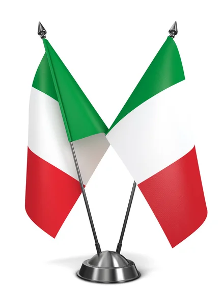 Italia - Banderas en miniatura . — Foto de Stock