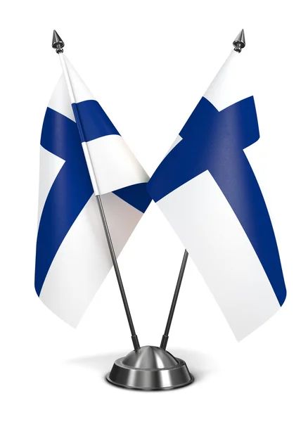 Finlandia - miniaturowe flagi. — Zdjęcie stockowe
