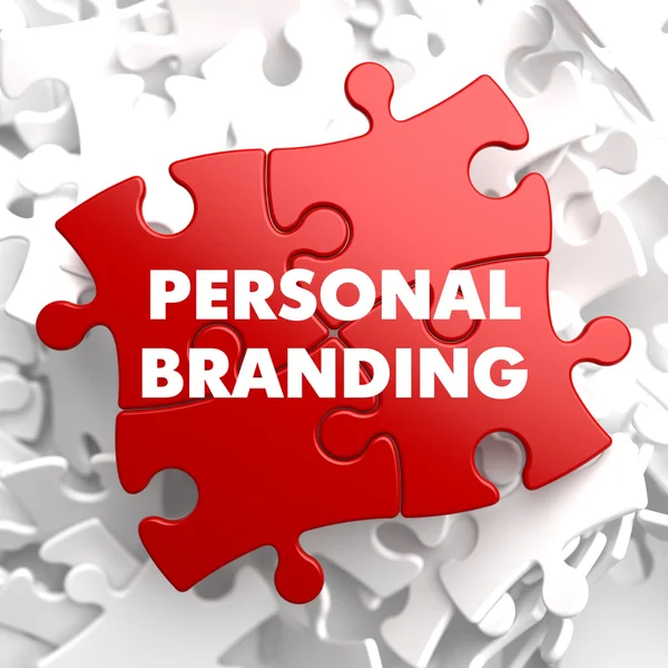 Personal Branding on Red Puzzle. — Stock Photo, Image
