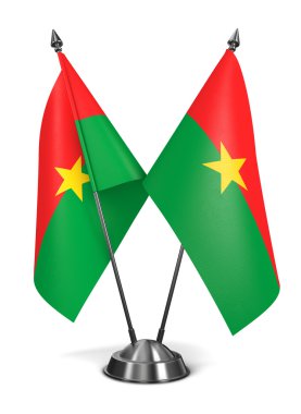 Burkina Faso - minyatür bayrakları.