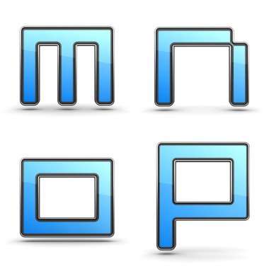 Harf M, N O, P - Touchpad tarzda ayarla.