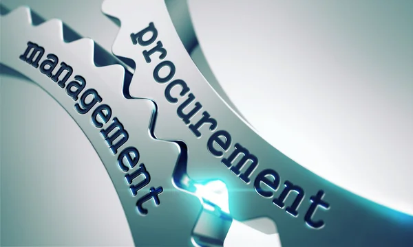 Procurement Management Concept on the Gears. — Stock Photo, Image