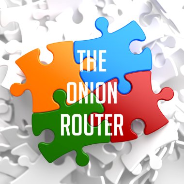 The Onion Router on Variegated Puzzle. clipart