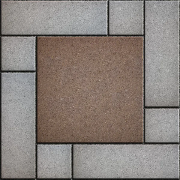 Gray and Brown Pavement. Seamless Texture. — Stock Photo, Image