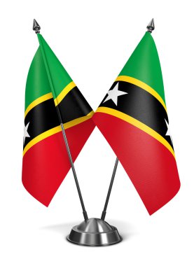 Saint Kitts - minyatür bayrakları.