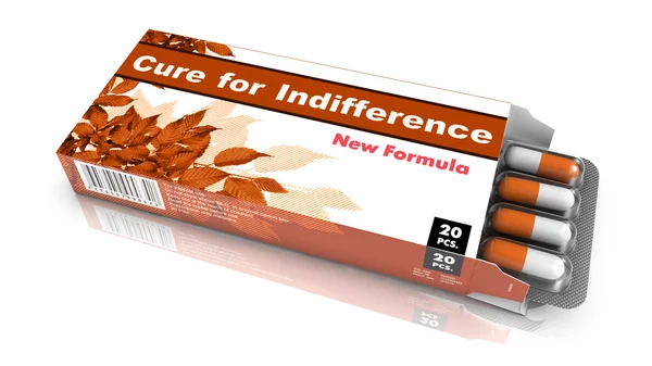 Cure for Indifference - Blister Pack Tablets. — Stock Photo, Image