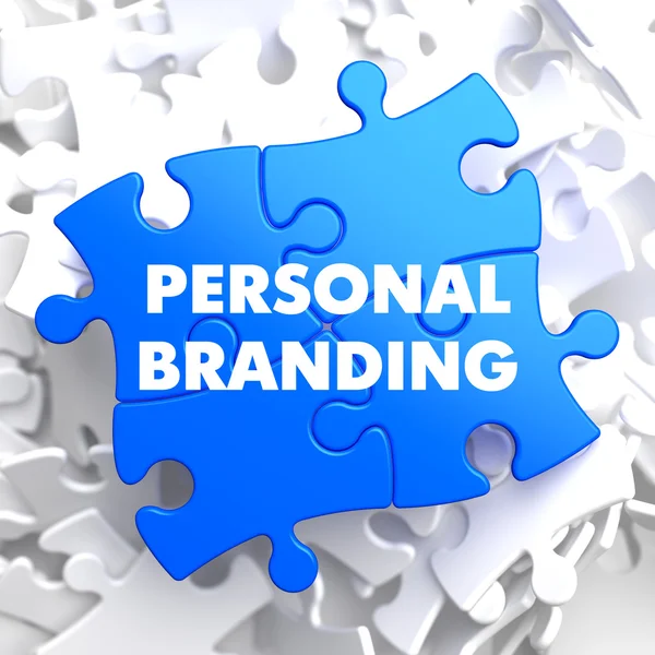 Personal Branding on Blue Puzzle. — Stock Photo, Image