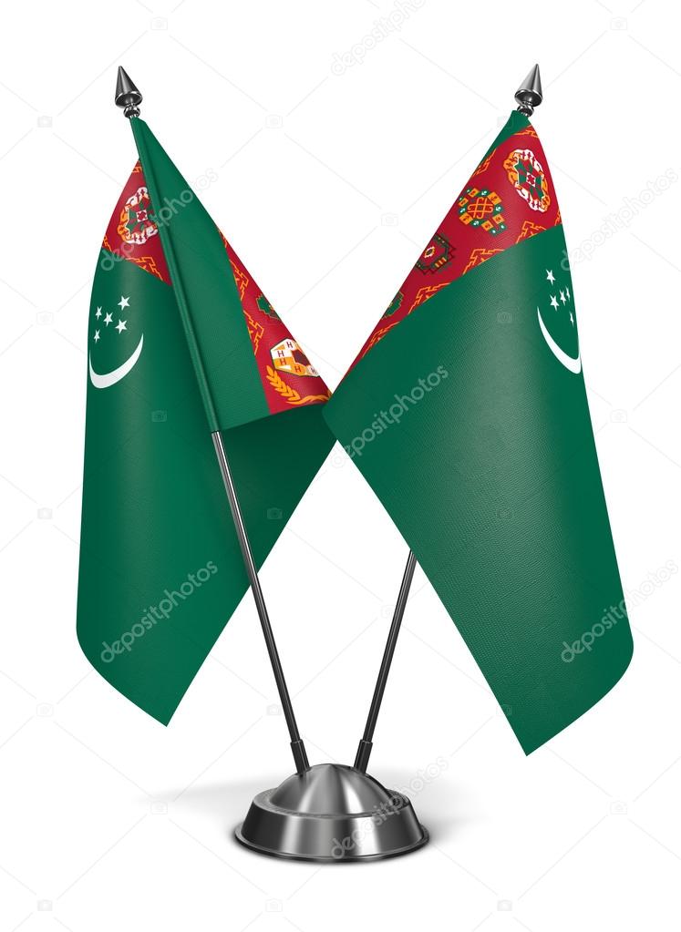 Turkmenistan - Miniature Flags.