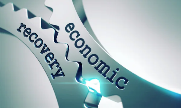 Economic Recovery on the Cogwheels. — Stock Photo, Image