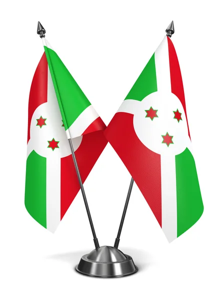 Бурундійський - мініатюрні прапори. — стокове фото