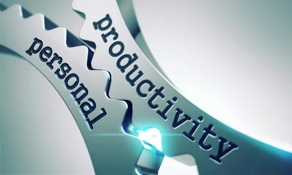 Productivity Personal on the Cogwheels. — Stock Photo, Image