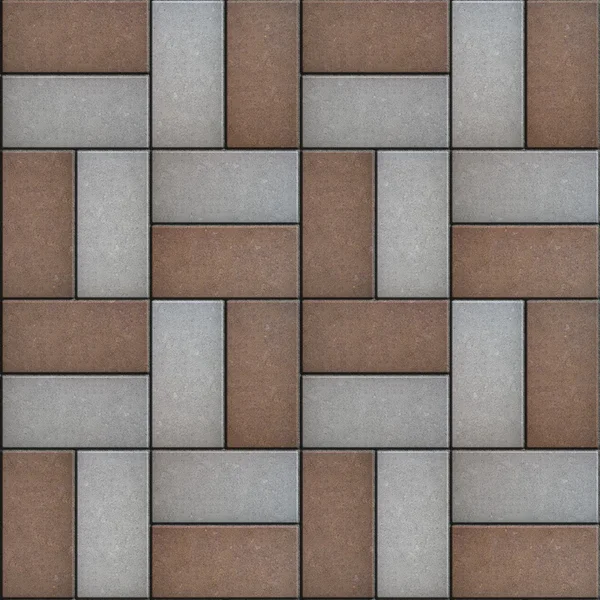 Losas de pavimentación rectangulares colocadas como decorativas. Textura sin costura . — Foto de Stock