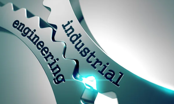 Industrietechnik auf Metallgetrieben. — Stockfoto
